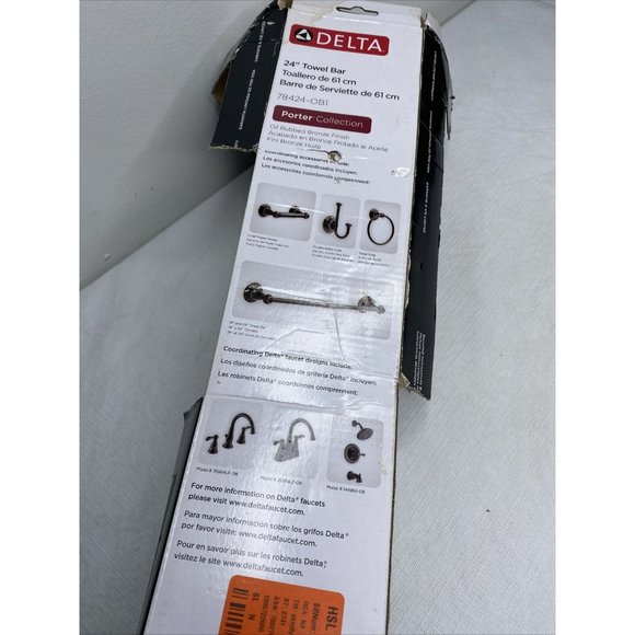 Delta Bath Delta Porter Oil Rubbed Bronze Towel Bar 24 In L Die